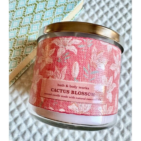 New Bath & Body Works 3-Wick Cactus Blossom Jar Candle 14.5 oz - Picture 1 of 6